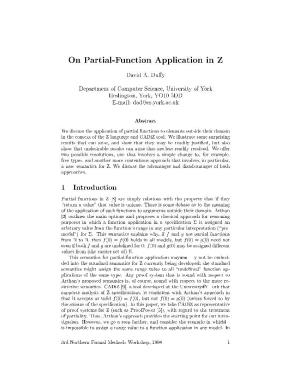 On Partial-Function Application in Z