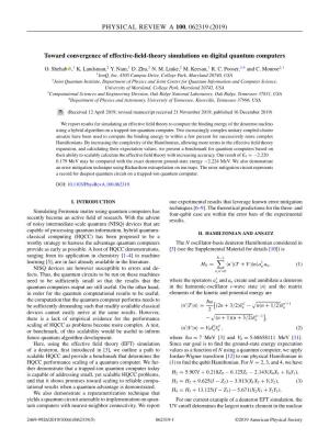 (2019) Toward Convergence of Effective-Field-Theory Simulations On