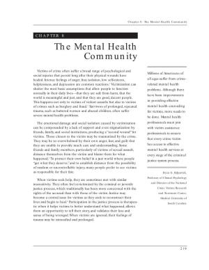 The Mental Health Community