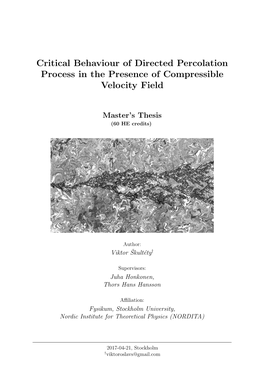 Critical Behaviour of Directed Percolation Process in the Presence of Compressible Velocity Field