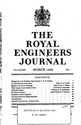 Royal Engineers Journal