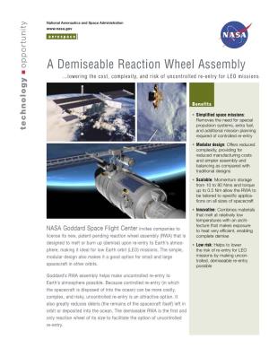 A Demiseable Reaction Wheel Assembly