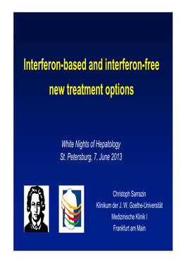 Interferon-Based and Interferon-Free New Treatment Options