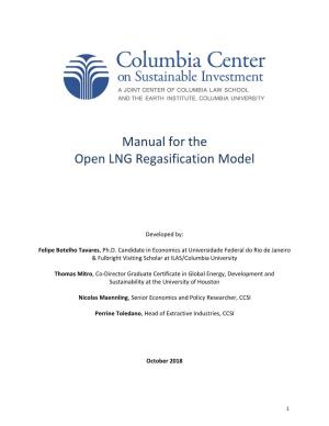 Manual for the Open LNG Regasification Model