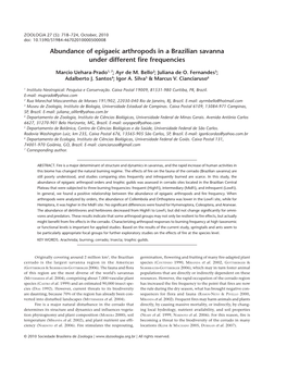 Abundance of Epigaeic Arthropods in a Brazilian Savanna Under Different Fire Frequencies