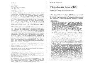 Wittgenstein and Forms of Life* J