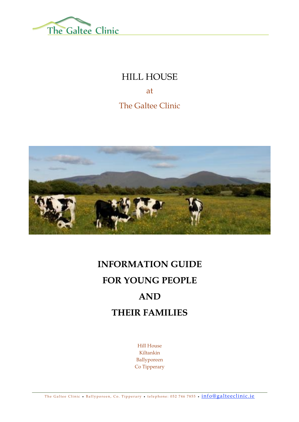 Hill House Information Guide for Young People and Their
