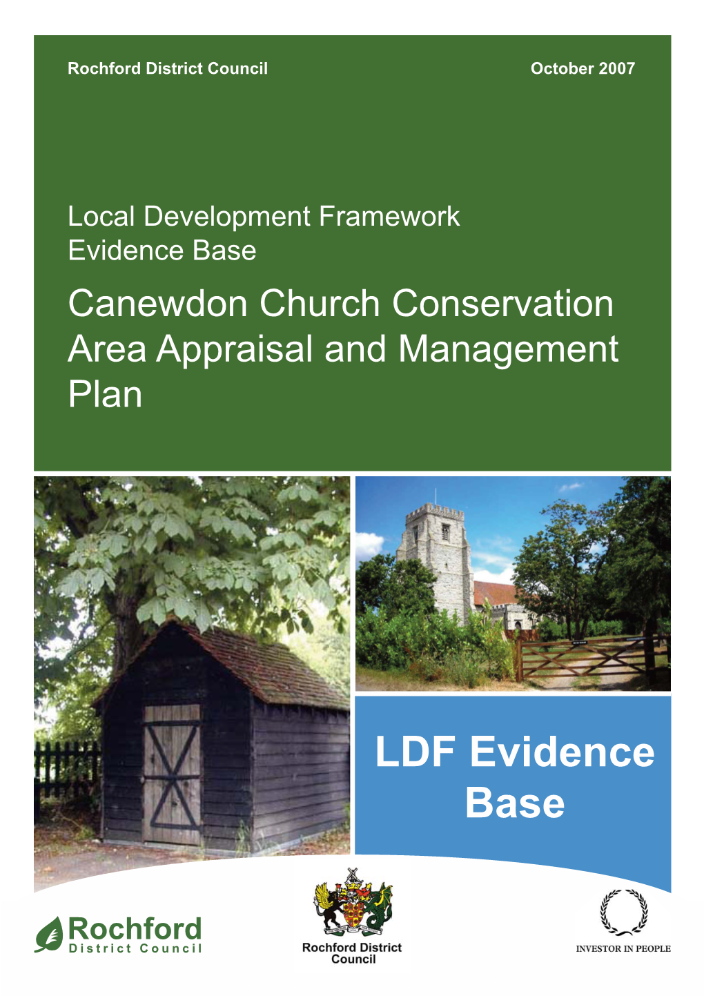 Canewdon Church Conservation Area Appraisal and Management Plan