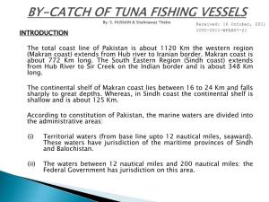 INTRODUCTION the Total Coast Line of Pakistan Is About 1120 Km The