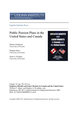 Public Pension Plans in the United States and Canada