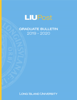 2019 – 2020 Graduate Bulletin