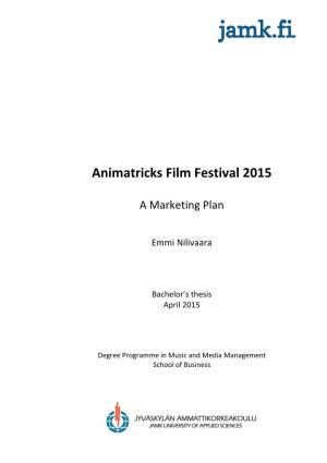 Animatricks Film Festival 2015