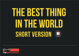 The Best Thing in the World (Short Version) - Instructor Notes 2