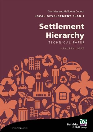Settlement Hierarchy TECHNICAL PAPER