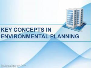 Key Concepts in Environmental Planning