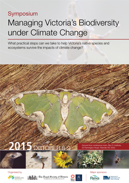 Managing Victoria's Biodiversity Under Climate Change
