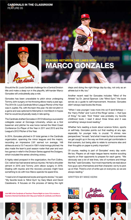 Marco Gonzales Feature