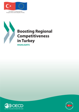 BOOSTING REGIONAL COMPETITIVENESS in TURKEY Boosting Regional