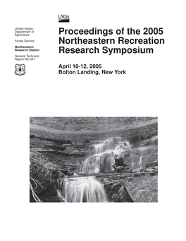 Proceedings of the 2005 Northeastern Recreation Research Symposium