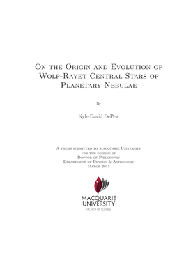 On the Origin and Evolution of Wolf-Rayet Central Stars of Planetary Nebulae