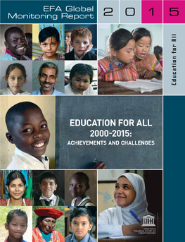 EDUCATION for ALL 2000-2015: Achievements and Challenges
