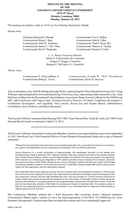 January 18, 2012 Ratified LMVC Minutes.Pdf