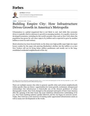 Building Empire City: How Infrastructure Drives Growth in America's Metropolis