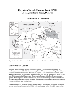 Report on Shimshal Nature Trust (SNT) Ghojal, Northern Areas, Pakistan