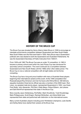 History of the Bruce Cup