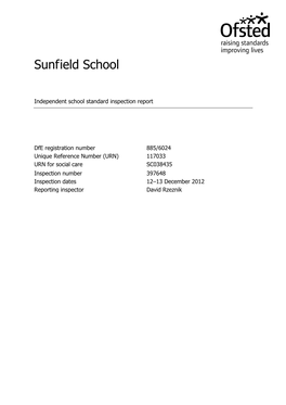 Sunfield School