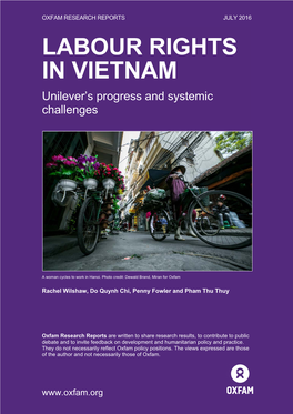 Labour Rights in Vietnam: Unilever's Progress and Systemic Challenges