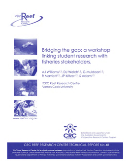 CRC REEF RESEARCH CENTRE TECHNICAL REPORT No