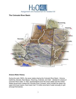 Assignment and Assessment for Grades 6-8 the Colorado River Basin