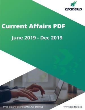 Current Affairs PDF for Law Entrance Exams 1St June 2019 – 31St December 2019