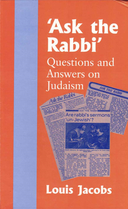 Ask the Rabbi' L.Judaism- Miscellanea 2