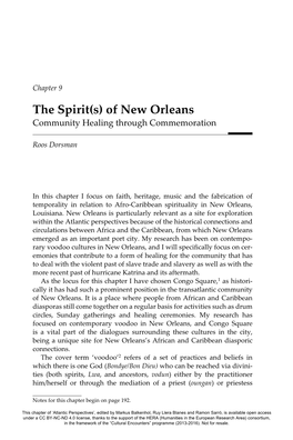 Of New Orleans Community Healing Through Commemoration