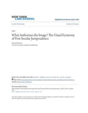The Visual Economy of Post-Secular Jurisprudence