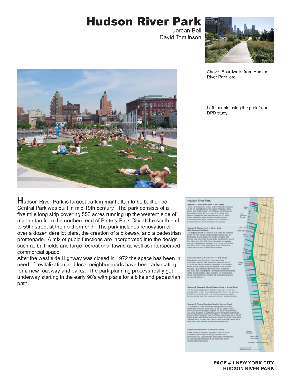 Hudson River Park Case Study.Indd