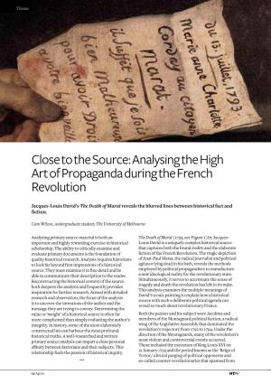 Analysing the High Art of Propaganda During the French Revolution