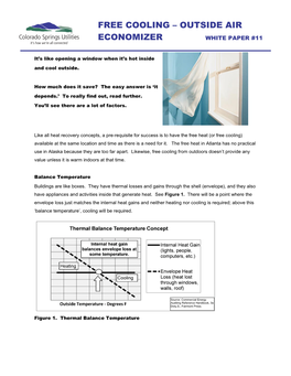 Free Cooling – Outside Air Economizer White Paper #11