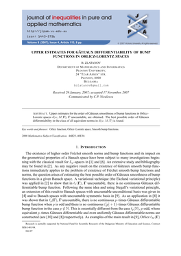 Upper Estimates for Gâteaux Differentiability of Bump Functions in Orlicz-Lorentz Spaces