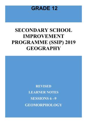Grade 12 Geography Geomorphology Revised Learner Notes