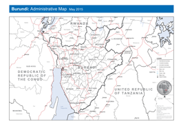 Burundi: Administrative Map May 2015