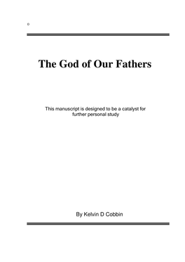 The God of Our Fathers