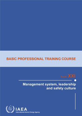 Module21 Management System, Leadership and Safety Culture