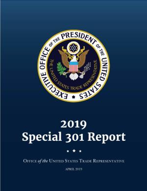 2019 Special 301 Report