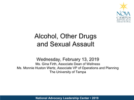 Alcohol, Other Drugs and Sexual Assault