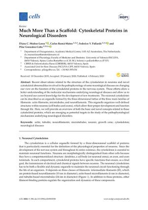 Cytoskeletal Proteins in Neurological Disorders