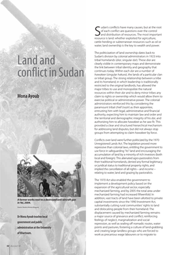 Land and Conflict in Sudan 15