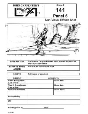 Visual Effects Storyboards